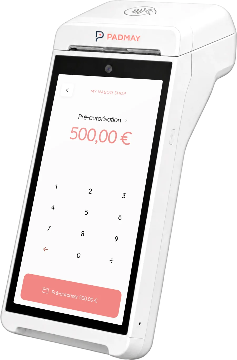 Le Padmay ONE affichant une préautorisation de 500 €